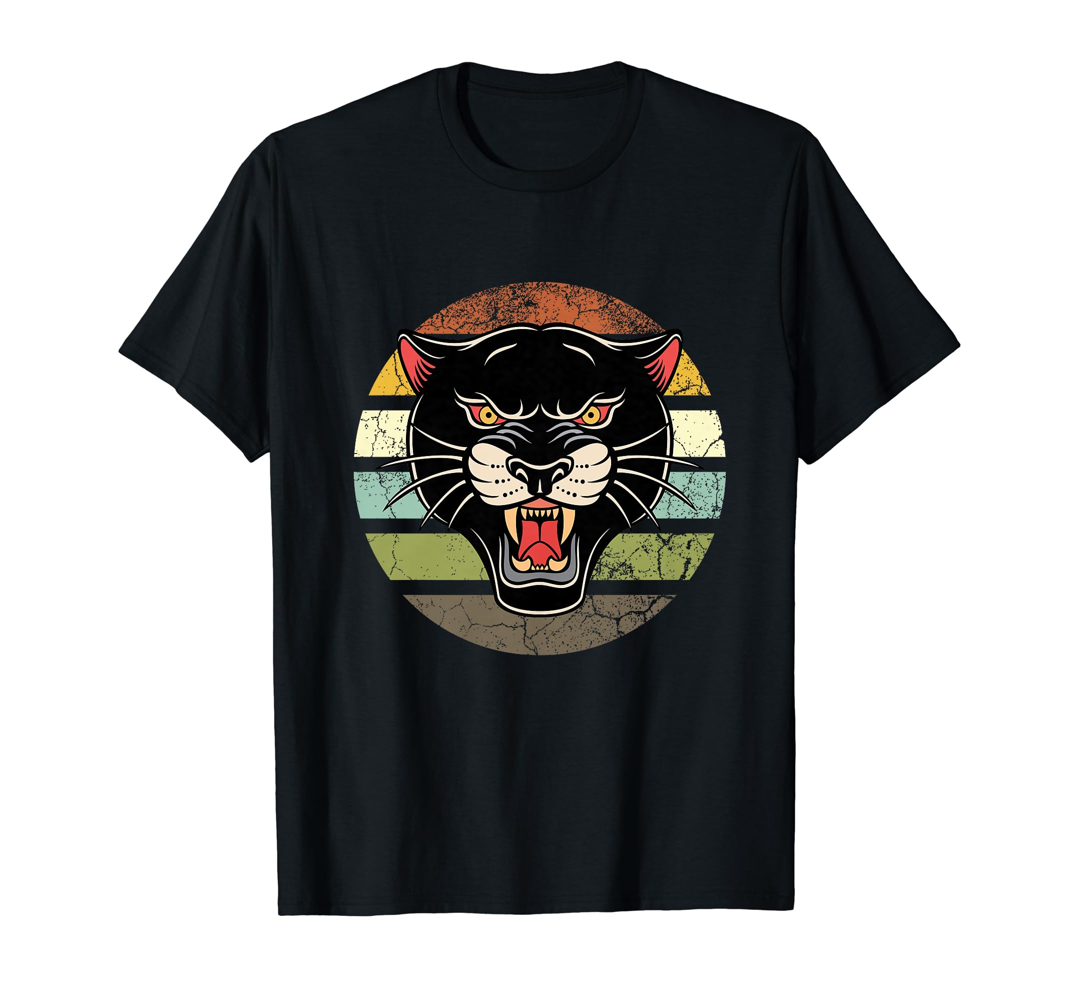 Traditional Panther Flash Tattoo T-Shirt - Custom Art Print for Adults - T-Shirt, Sweatshirt, Hoodie
