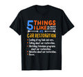 Funny Car Guy Gift 5 Things I Like As Much T-Shirt - Graphic Print Unisex - T-Shirt, Sweatshirt, Hoodie