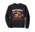 Rockabilly Lucky Old Car Pin Up Sweatshirt - Aesthetic Graphic for Adults - T-Shirt, Sweatshirt, Hoodie