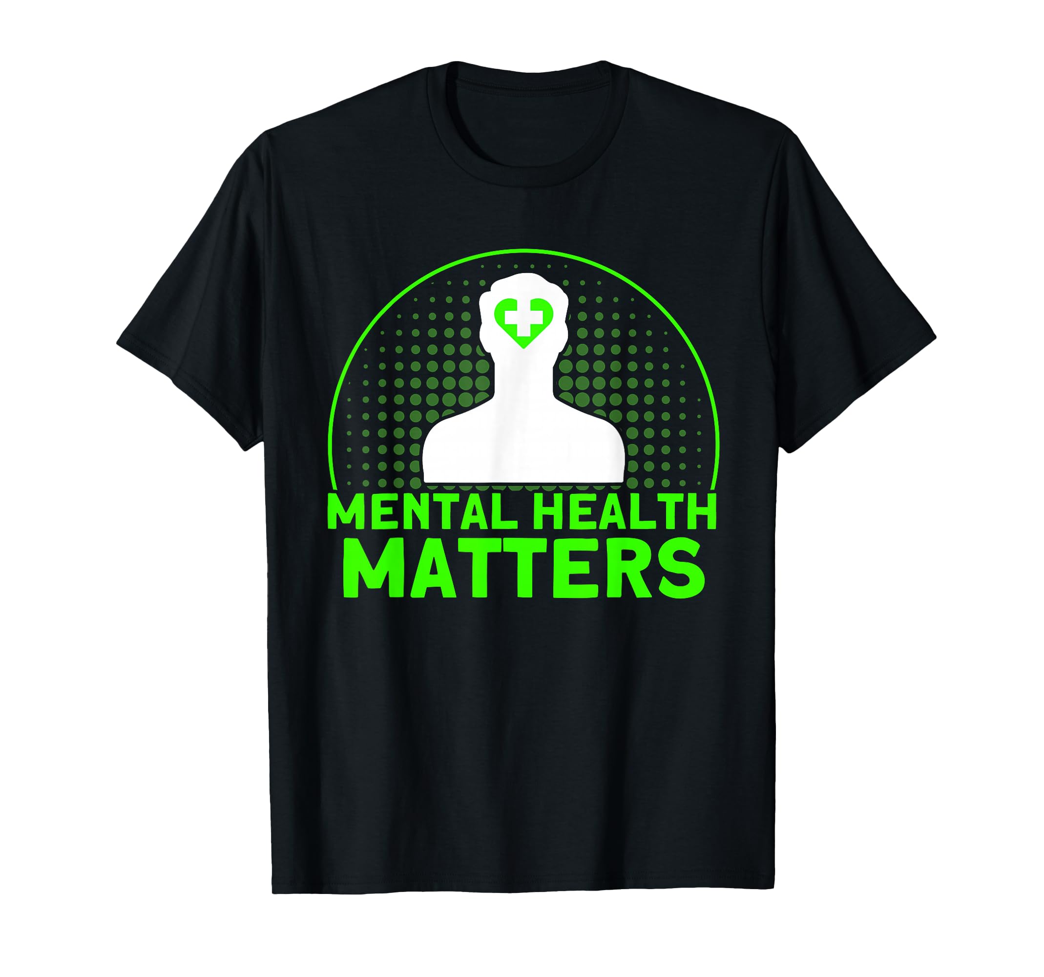 Mental Health Green Ribbon Mental T-Shirt - Unique Graphic Men Women - T-Shirt, Sweatshirt, Hoodie