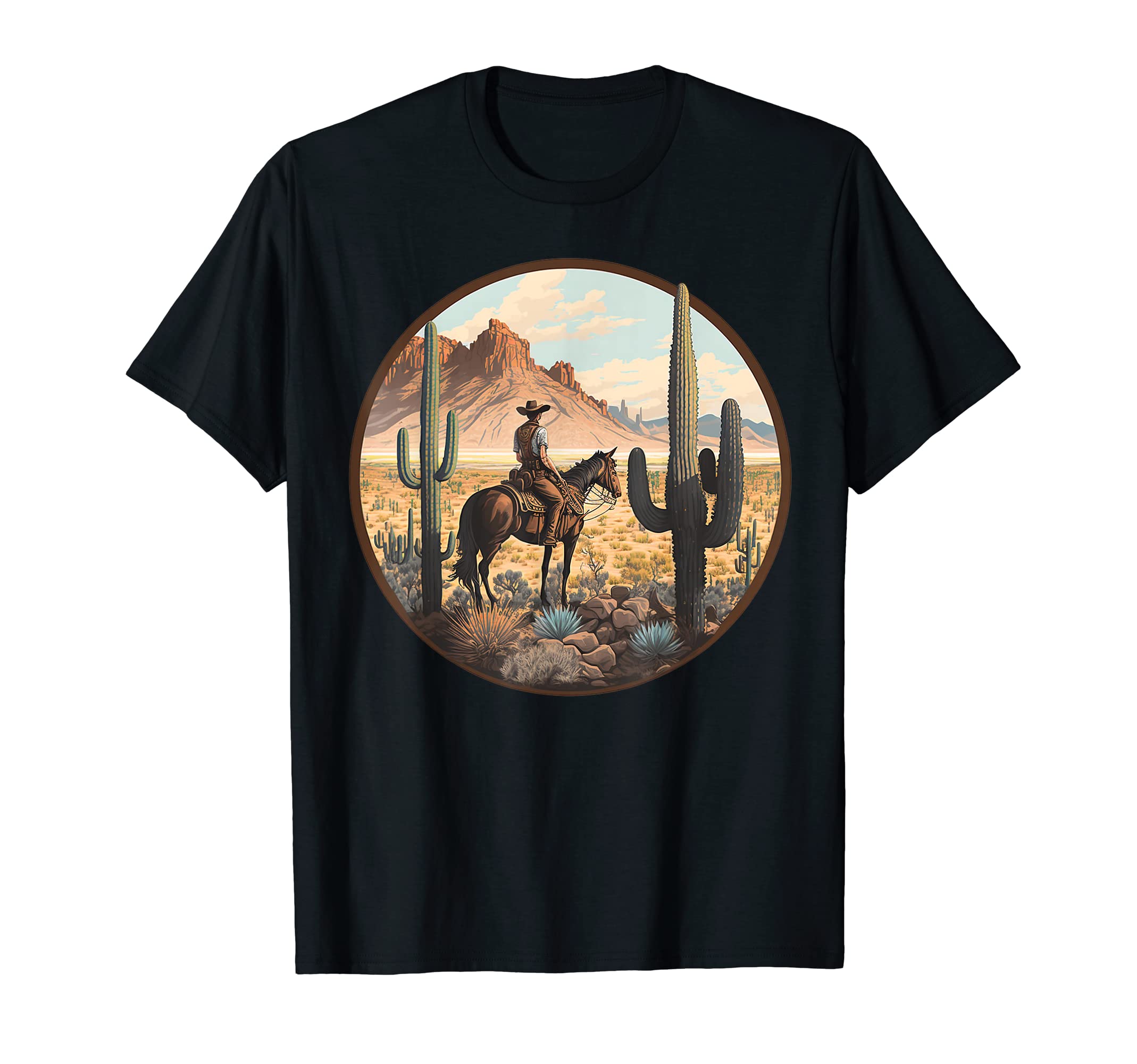 Cowboy T Shirts Horse Riding Western T-Shirt - Novelty Apparel Men Women - T-Shirt, Sweatshirt, Hoodie