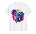 Elephant 80S Synthwave Africa T-Shirt - Casual Everyday Wear for Adults - T-Shirt, Sweatshirt, Hoodie
