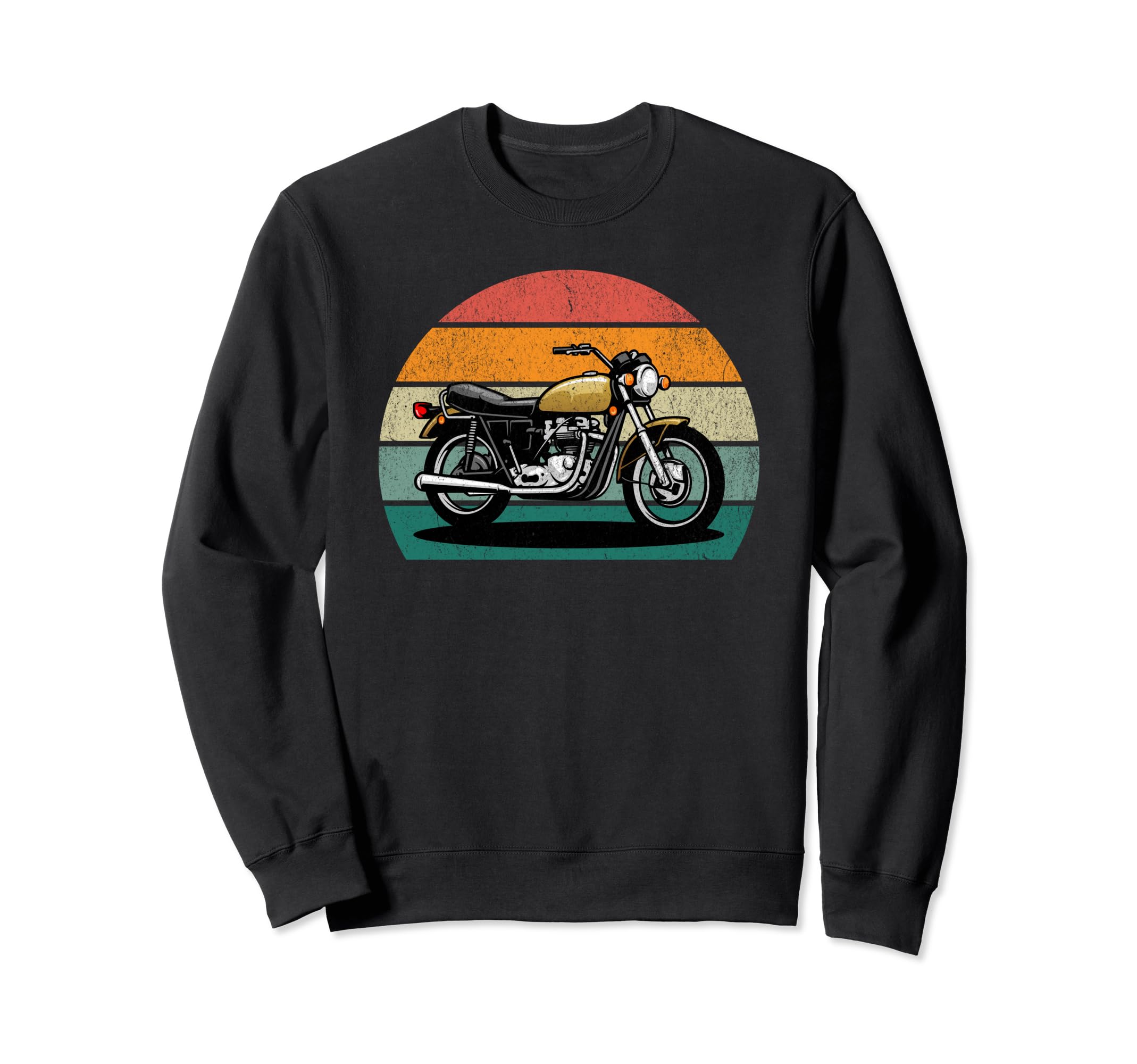 Motorcycle Sunset Sweatshirt - Trendy Graphic Men Women - T-Shirt, Sweatshirt, Hoodie