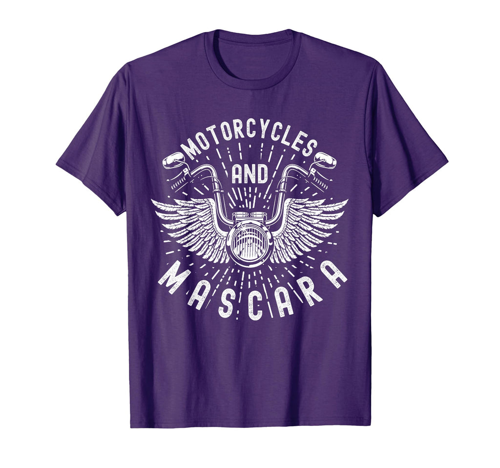 Motorcycles And Mascara Bikers T-Shirt - Graphic Print for Adults - T-Shirt, Sweatshirt, Hoodie