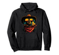 Pomeranian Sunglasses Cowboy Dog Sunset Hoodie - Unique Graphic Men Women - T-Shirt, Sweatshirt, Hoodie