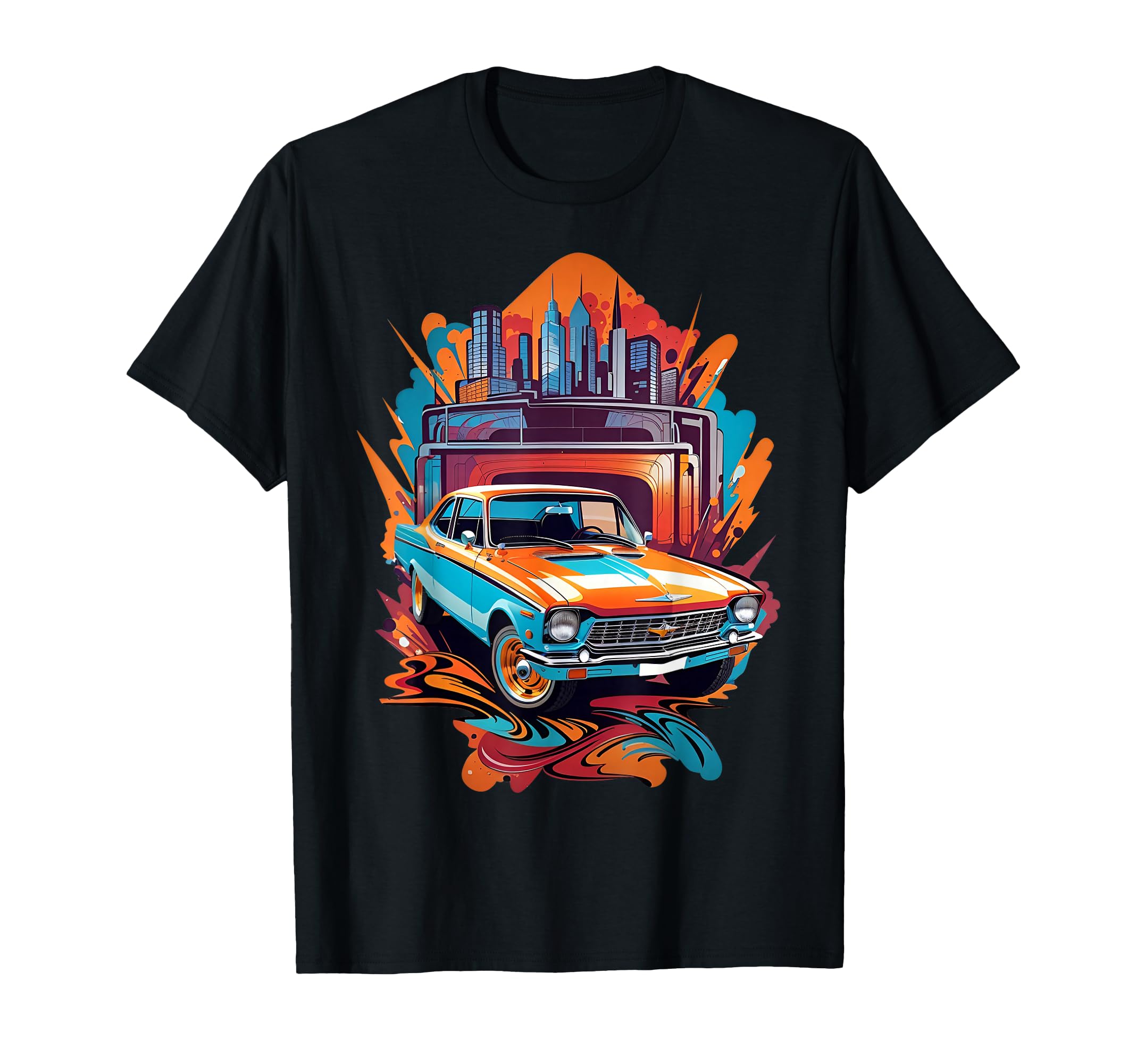 Cars Old Car T-Shirt - Streetwear Style for Adults - T-Shirt, Sweatshirt, Hoodie