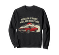 Raised Vinyl And V8S 70 Charger Sweatshirt - Fun Novelty Design for Adults - T-Shirt, Sweatshirt, Hoodie