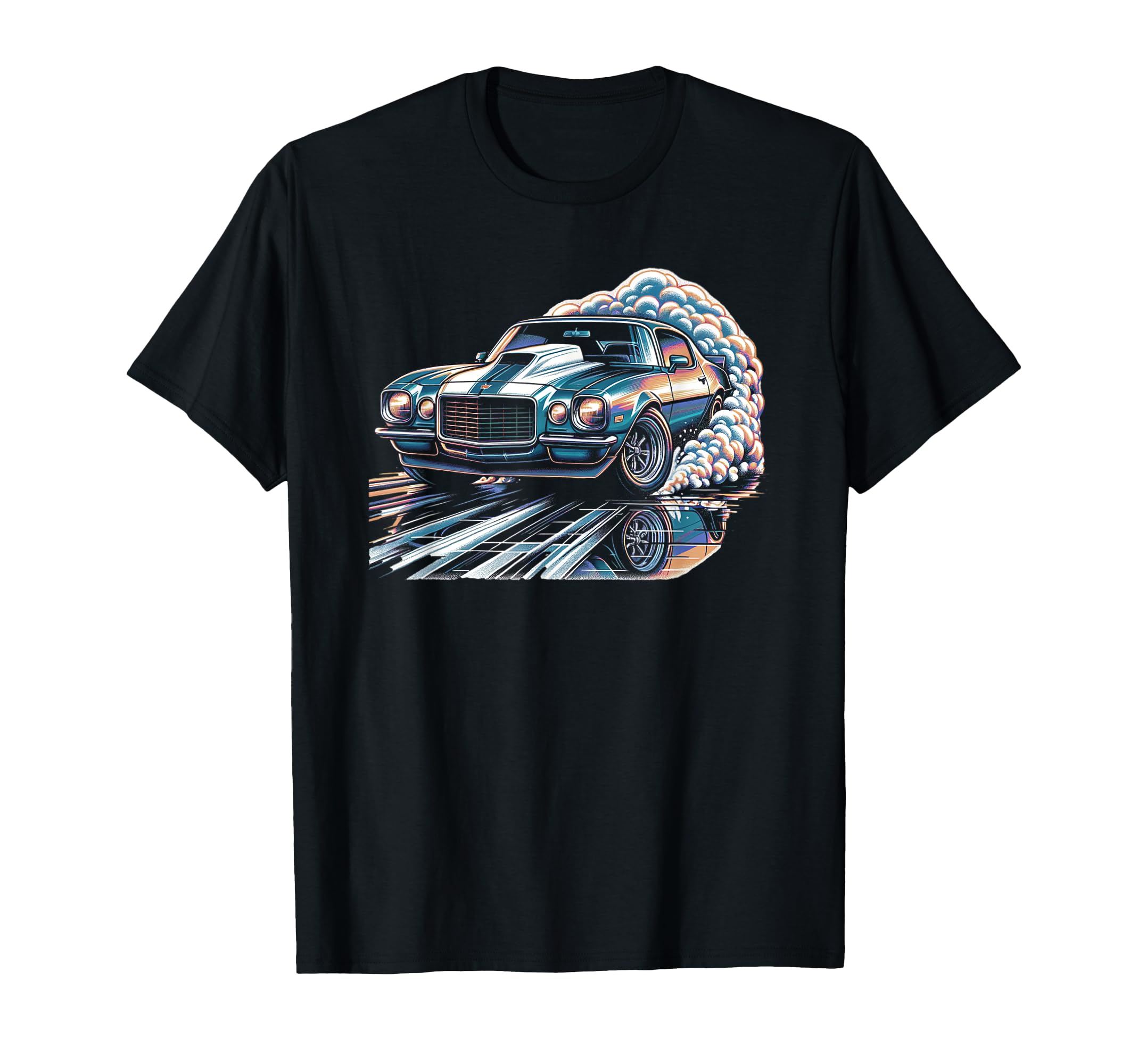 American Muscle Car 60S 70S Car Lover T-Shirt - Custom Art Print for Adults - T-Shirt, Sweatshirt, Hoodie