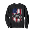 Patriotic Motorcycle Usa Flag Biker Sweatshirt - Novelty Apparel Unisex - T-Shirt, Sweatshirt, Hoodie