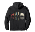 Motorcycle Evolution Human Biker Hoodie - Graphic Print for Adults - T-Shirt, Sweatshirt, Hoodie