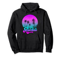 Aloha Hawaii Palm Tree Tropical Sunset Hoodie - Novelty Apparel Men Women - T-Shirt, Sweatshirt, Hoodie