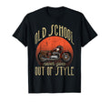 Old School Never Goes Out Motorcycle T-Shirt - Custom Art Print Unisex - T-Shirt, Sweatshirt, Hoodie