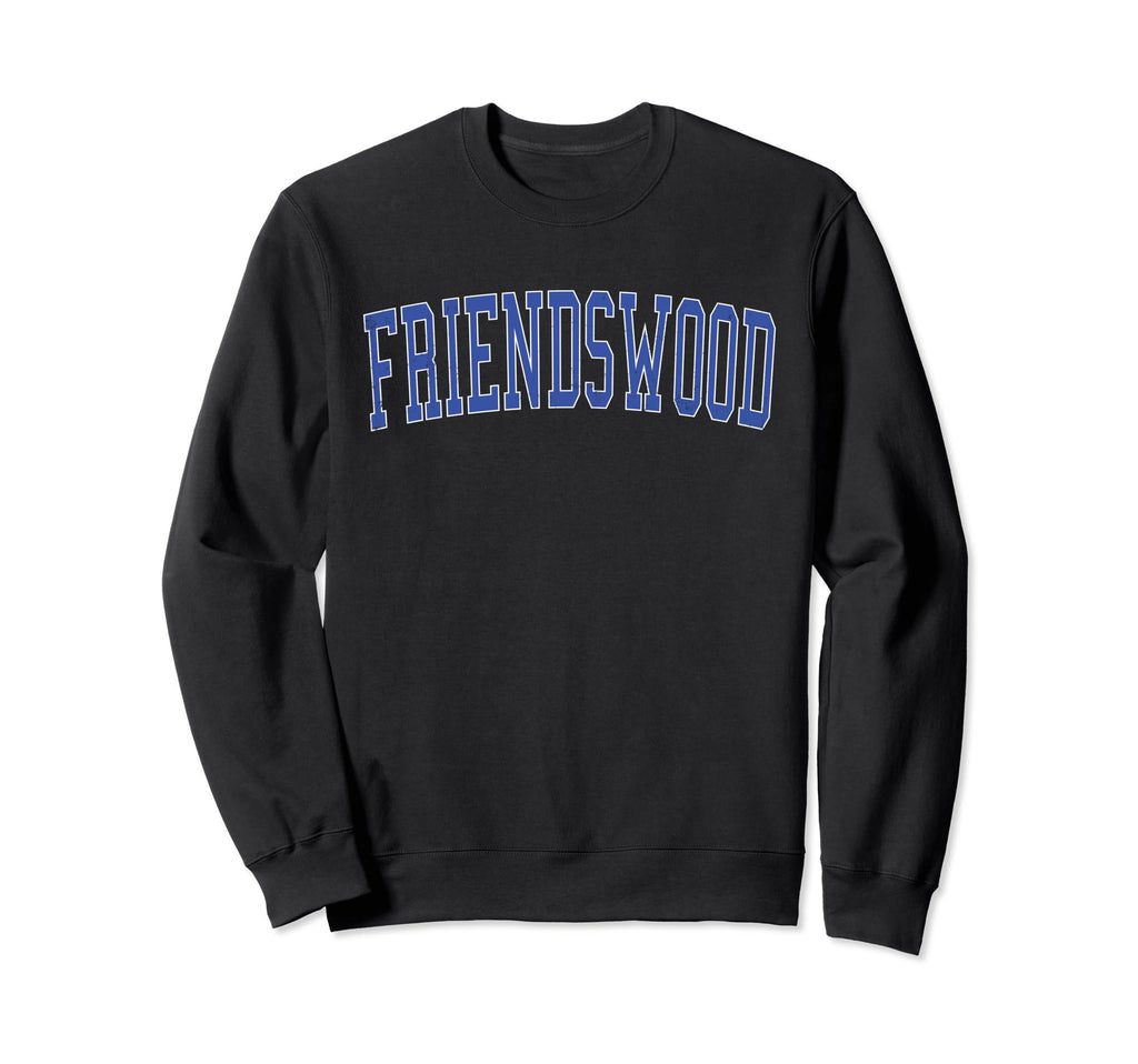 Friendswood Tx Distressed Blue Sweatshirt - Graphic Print for Adults - T-Shirt, Sweatshirt, Hoodie