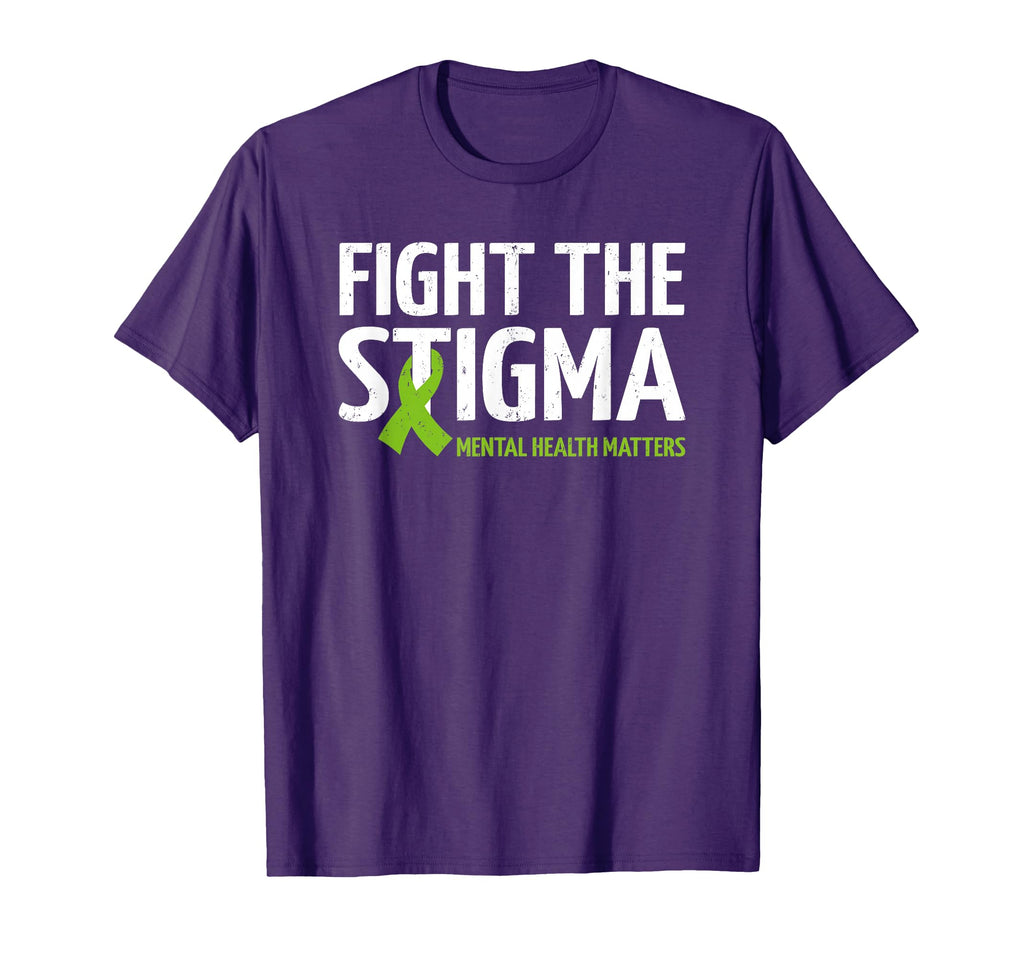 Mental Health Matters Fight Stigma Mental T-Shirt - Graphic Print Unisex - T-Shirt, Sweatshirt, Hoodie