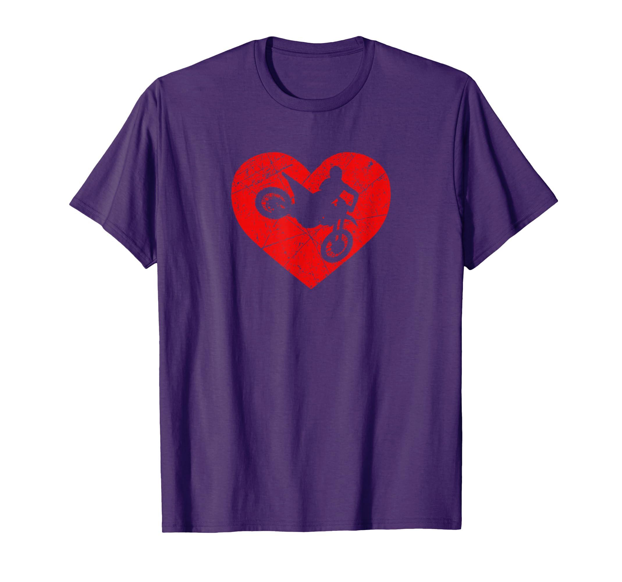 Dirt Bike Motorcycle Heart Love T-Shirt - Novelty Apparel Men Women - T-Shirt, Sweatshirt, Hoodie