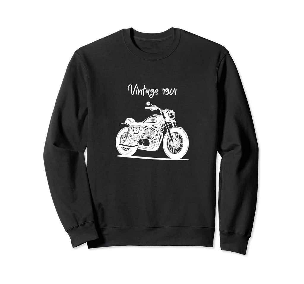 1964 60Th Birthday Motorcycle Sweatshirt - Minimalist Print Unisex - T-Shirt, Sweatshirt, Hoodie