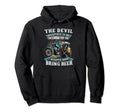 Motorcycle Devil Whispered To Me Im Hoodie - Minimalist Print for Adults - T-Shirt, Sweatshirt, Hoodie