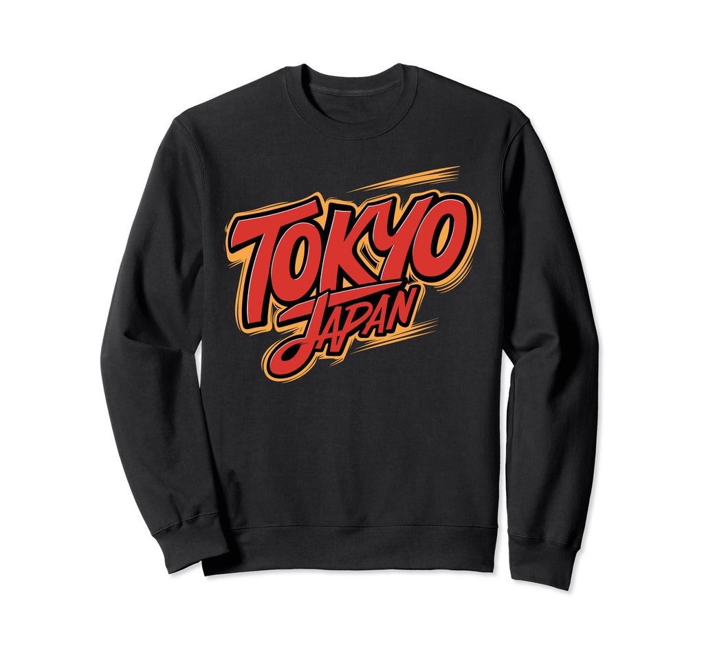 Tokyo Japan Souvenir Typography Sweatshirt - Aesthetic Graphic Unisex - T-Shirt, Sweatshirt, Hoodie
