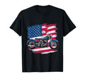 Ts Shop American Usa Flag Motorcycle T-Shirt - Aesthetic Graphic for Adults - T-Shirt, Sweatshirt, Hoodie