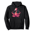Meditation Flamingo Yoga Pose Hoodie - Casual Everyday Wear Unisex - T-Shirt, Sweatshirt, Hoodie