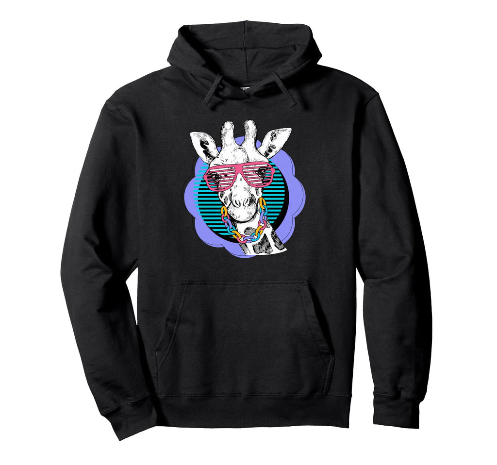Zebra Sunglasses Synthwave 80S 90S Hoodie - Trendy Graphic for Adults - T-Shirt, Sweatshirt, Hoodie
