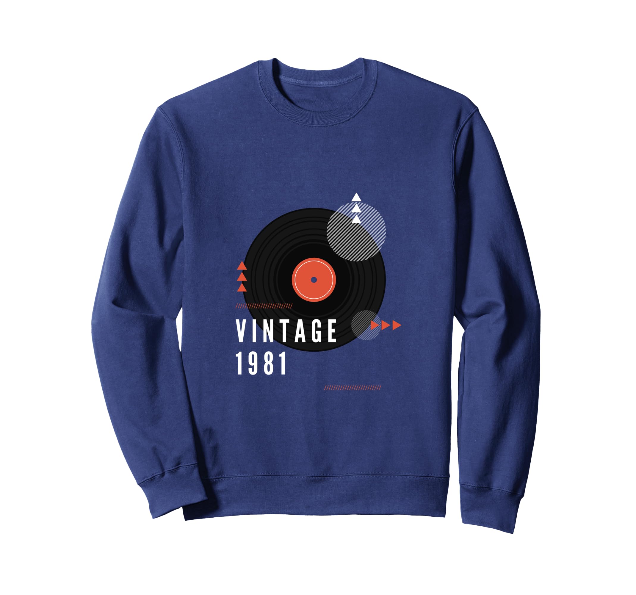 1981 Record Player Birthday Vinyl Dj Sweatshirt - Graphic Print Unisex - T-Shirt, Sweatshirt, Hoodie