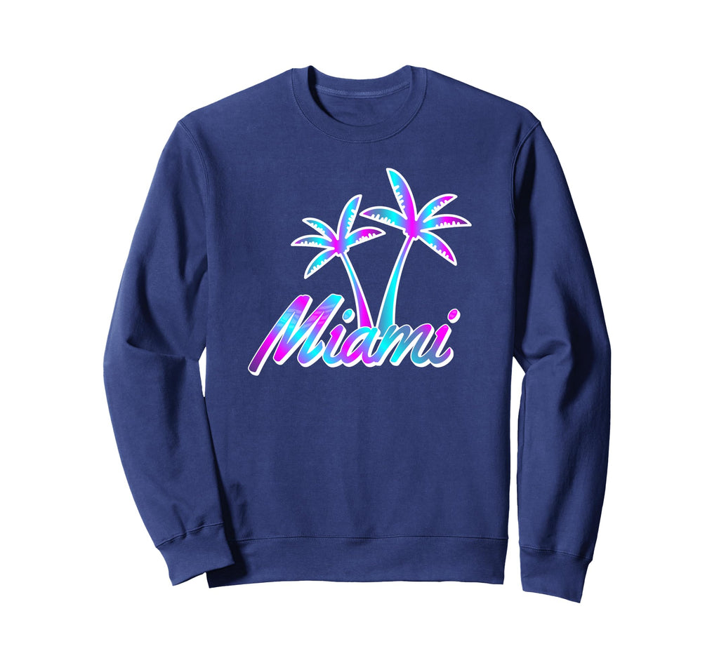Miami Vaperwave Synthwave 80S 90S Sweatshirt - Custom Art Print Men Women - T-Shirt, Sweatshirt, Hoodie