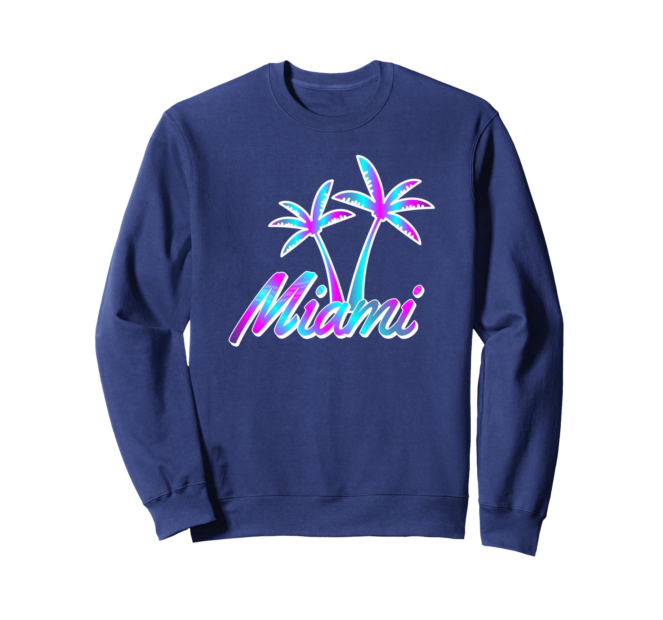 Miami Vaperwave Synthwave 80S 90S Sweatshirt - Custom Art Print Men Women - T-Shirt, Sweatshirt, Hoodie