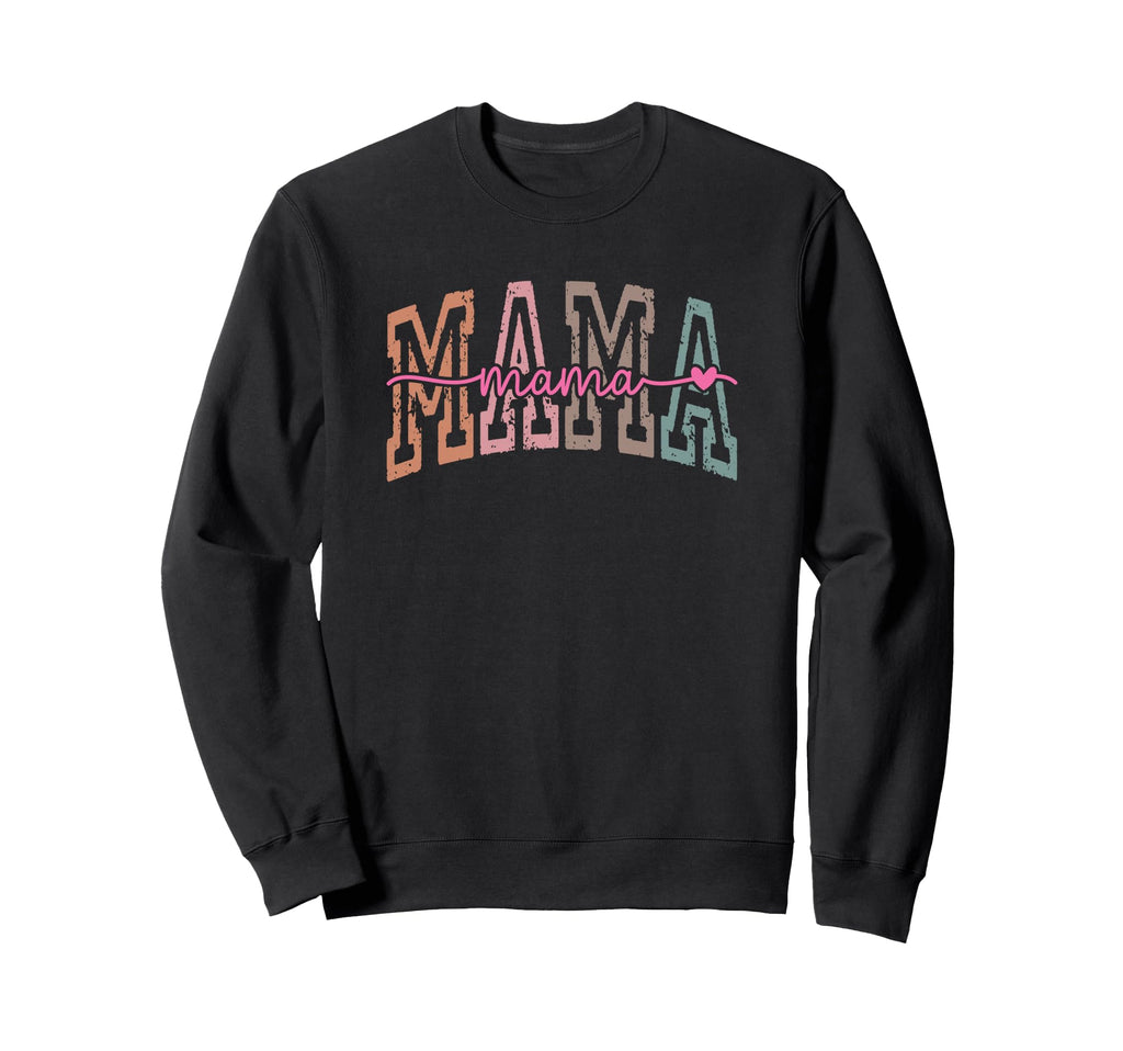 Mama Varsity Script Mom Sweatshirt - Aesthetic Graphic Unisex - T-Shirt, Sweatshirt, Hoodie