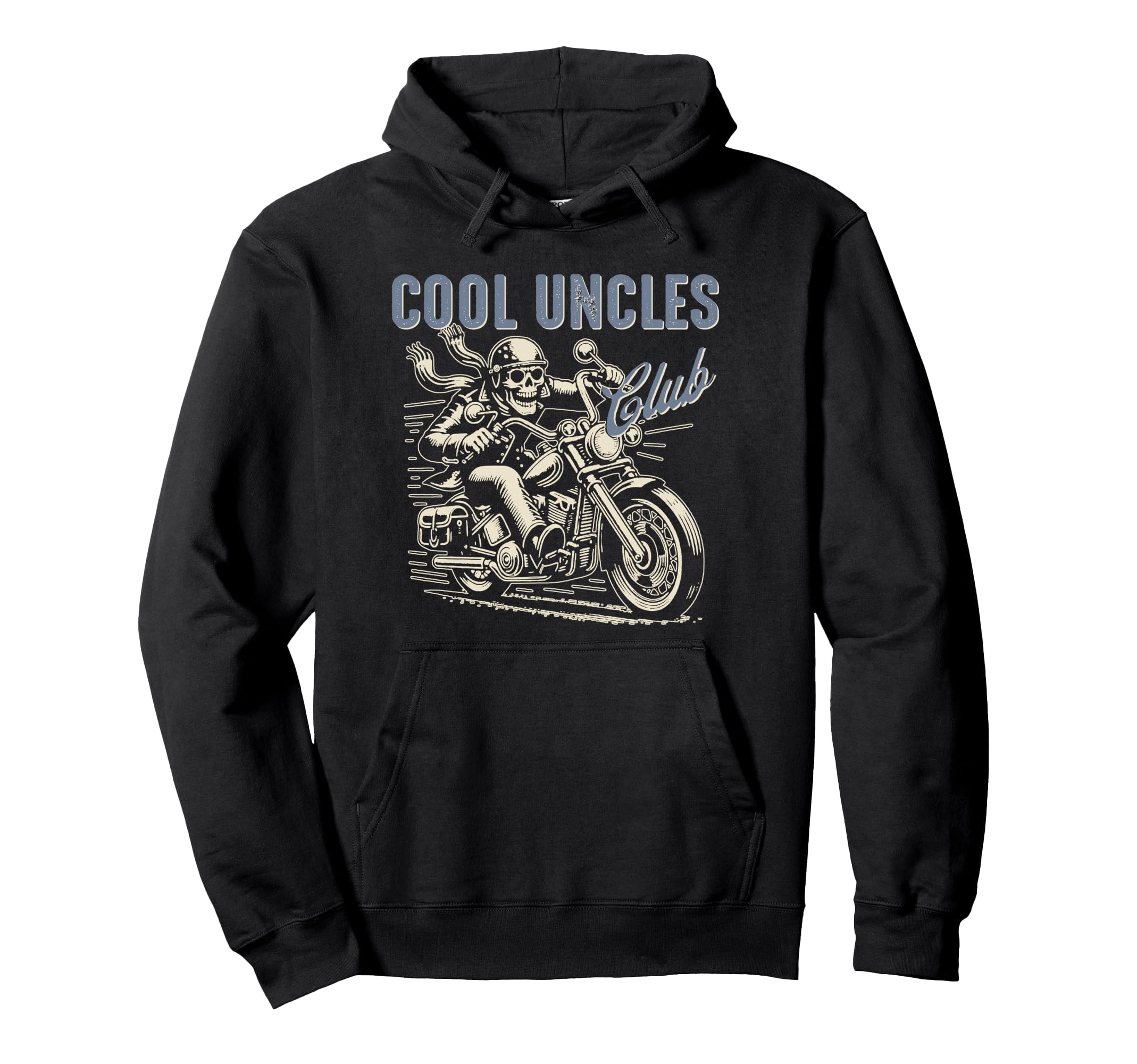 Uncles Club Biker Uncle Uncle Riding Hoodie - Graphic Print Men Women - T-Shirt, Sweatshirt, Hoodie