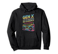 Gen X Boombox Memories No Evidence Hoodie - Graphic Print for Adults - T-Shirt, Sweatshirt, Hoodie