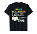 School Social Worker Heart T-Shirt - Casual Everyday Wear for Adults - T-Shirt, Sweatshirt, Hoodie