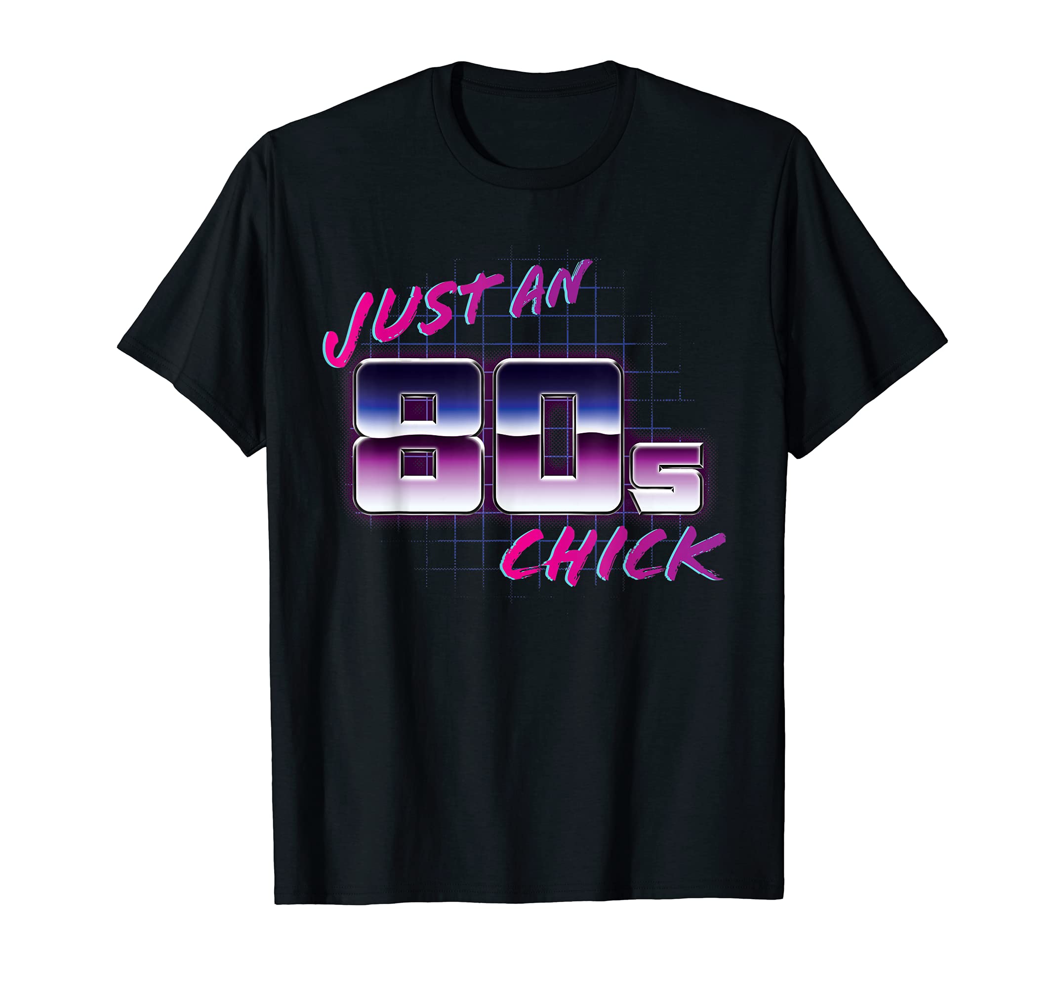 Just 80S Chick 1980S Who Just Loves T-Shirt - Minimalist Print for Adults - T-Shirt, Sweatshirt, Hoodie