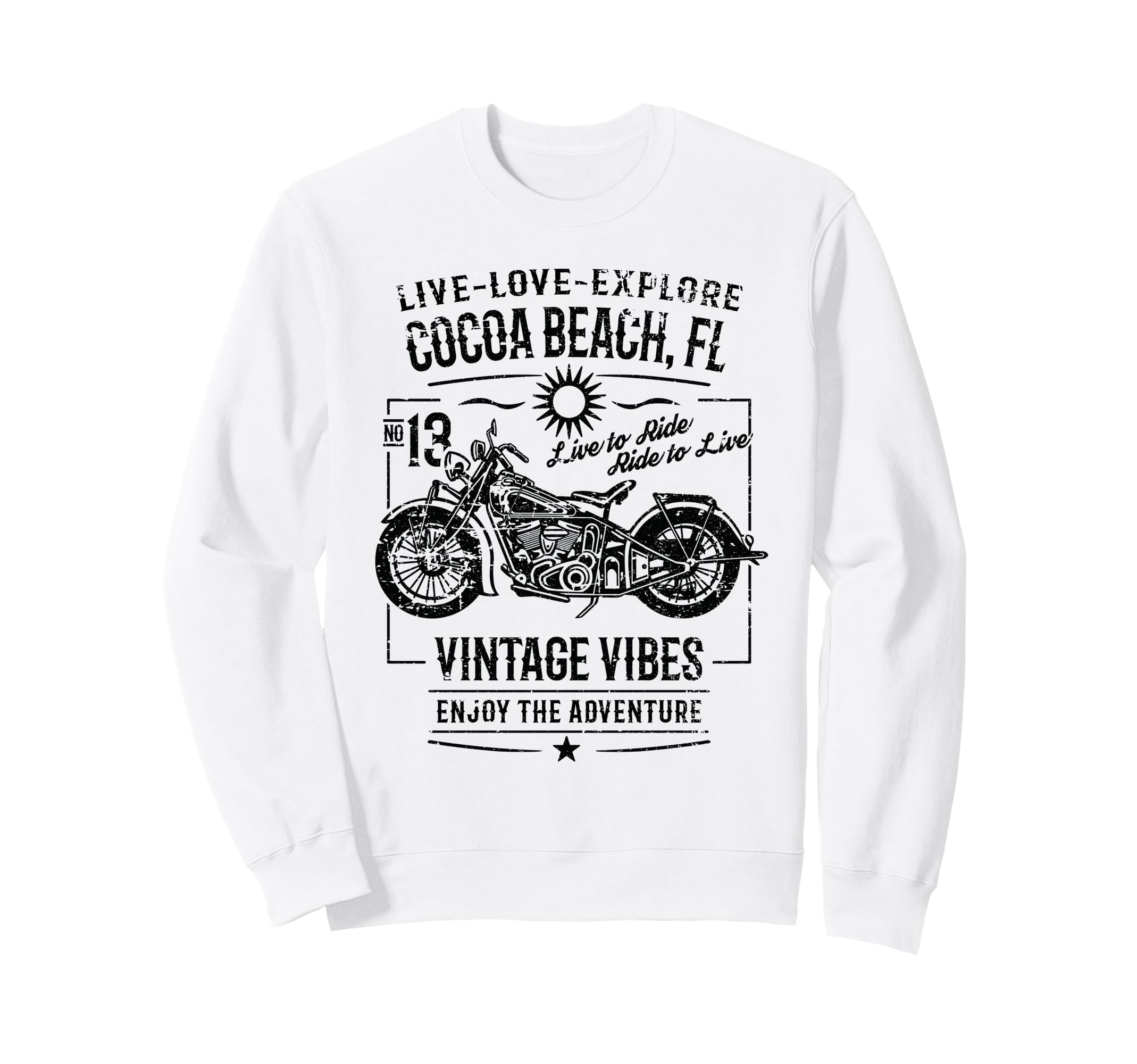 Cocoa Beach Florida Usa Adventure Sweatshirt - Aesthetic Graphic Unisex - T-Shirt, Sweatshirt, Hoodie