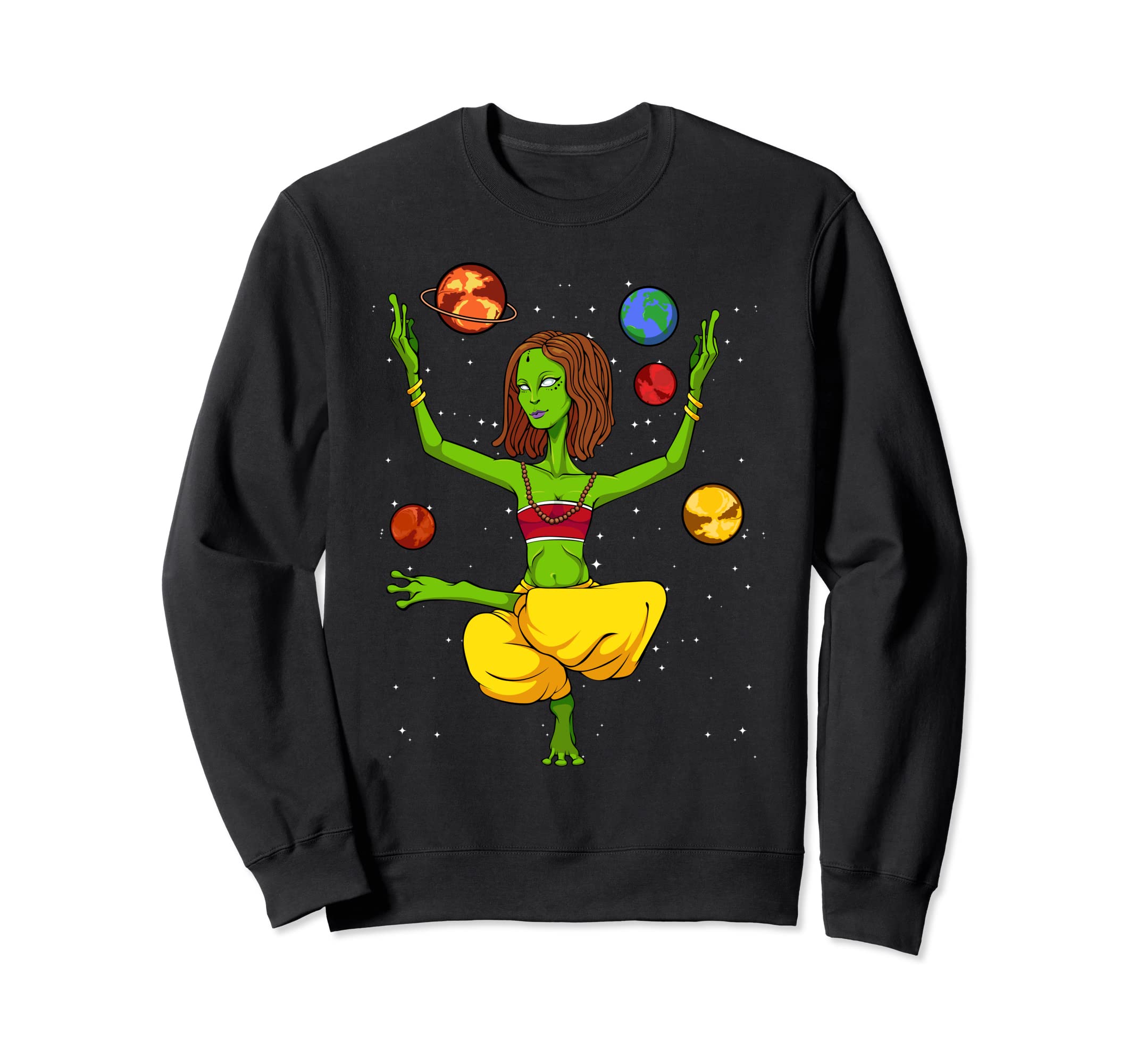 Yoga Planets Universe Zen Sweatshirt - Streetwear Style Men Women - T-Shirt, Sweatshirt, Hoodie