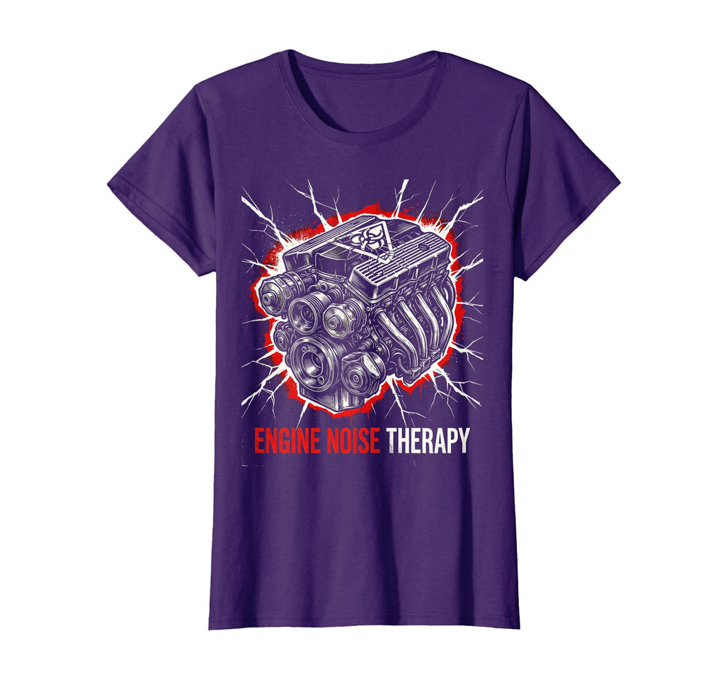 Engine Noise Therapy Car Enthusiast T-Shirt - Unique Graphic Men Women - T-Shirt, Sweatshirt, Hoodie