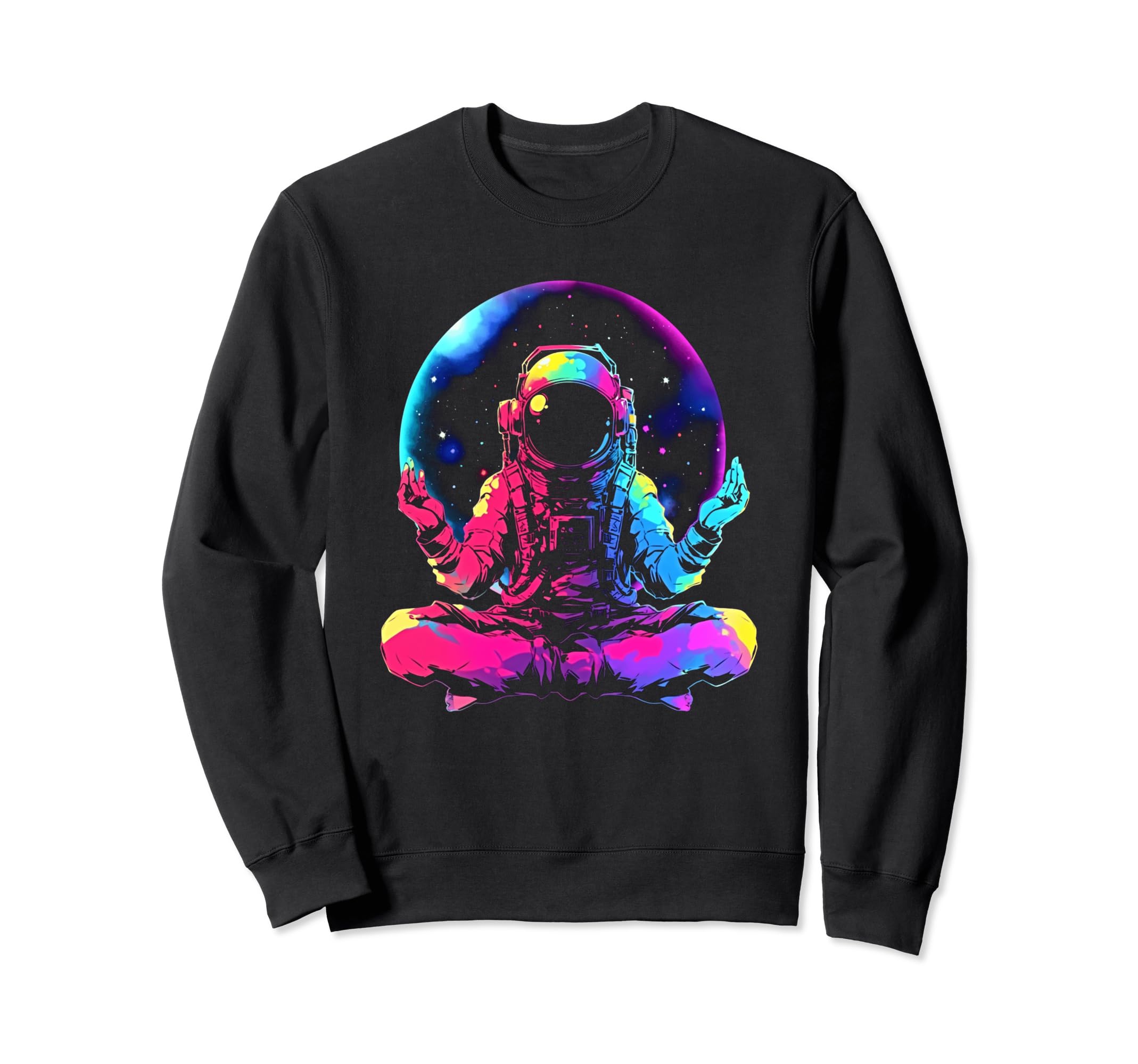 Synthwave Astronaut Cyberpunk Sweatshirt - Fun Novelty Design Men Women - T-Shirt, Sweatshirt, Hoodie