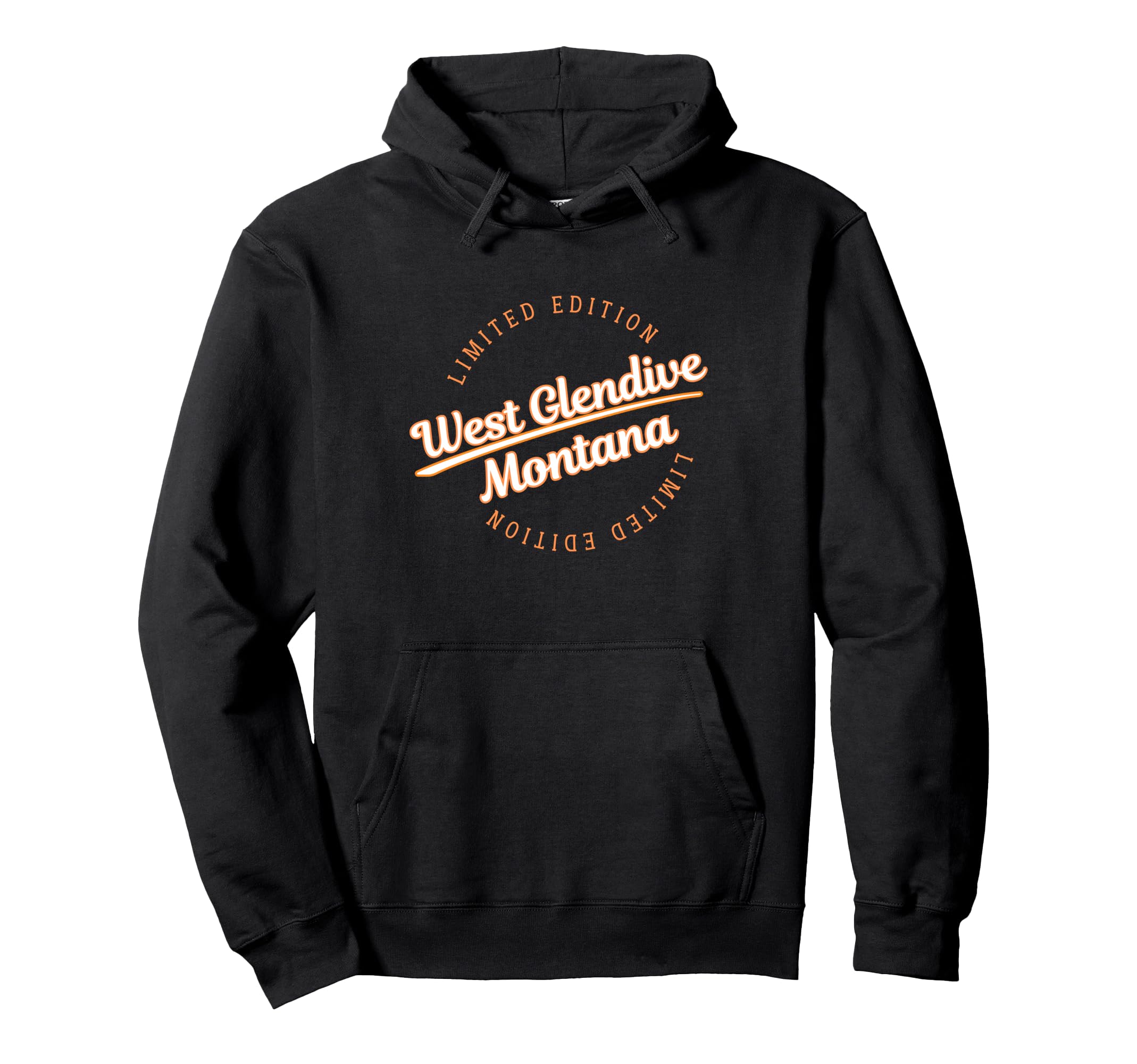 Athletic West Glendive Mt Hoodie - Trendy Graphic Unisex - T-Shirt, Sweatshirt, Hoodie