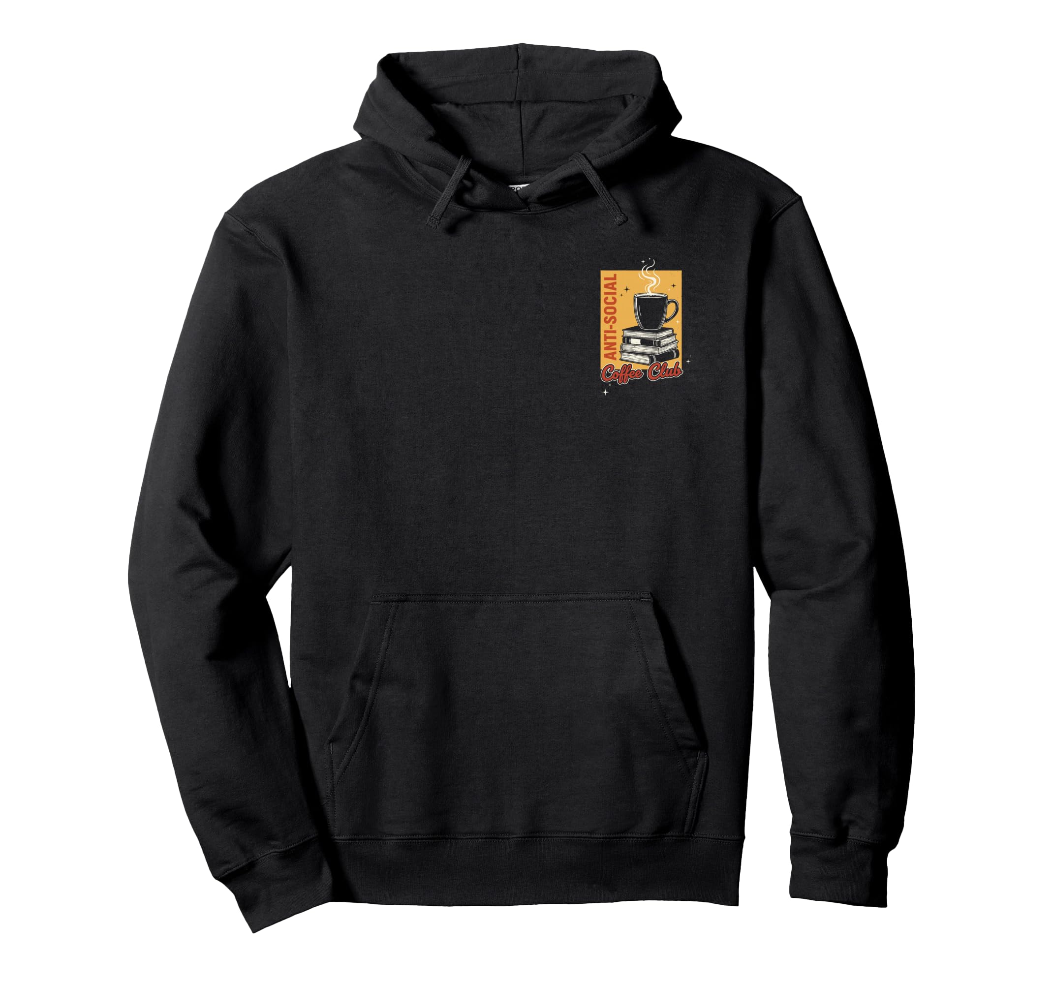 Anti Social Coffee Club Coffee Lover Hoodie - Minimalist Print for Adults - T-Shirt, Sweatshirt, Hoodie