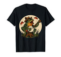Frog Banjo Tattoo Flash American T-Shirt - Casual Everyday Wear Men Women - T-Shirt, Sweatshirt, Hoodie