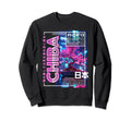 Chiba City 80S Synthwave Bonsai Sweatshirt - Minimalist Print Men Women - T-Shirt, Sweatshirt, Hoodie