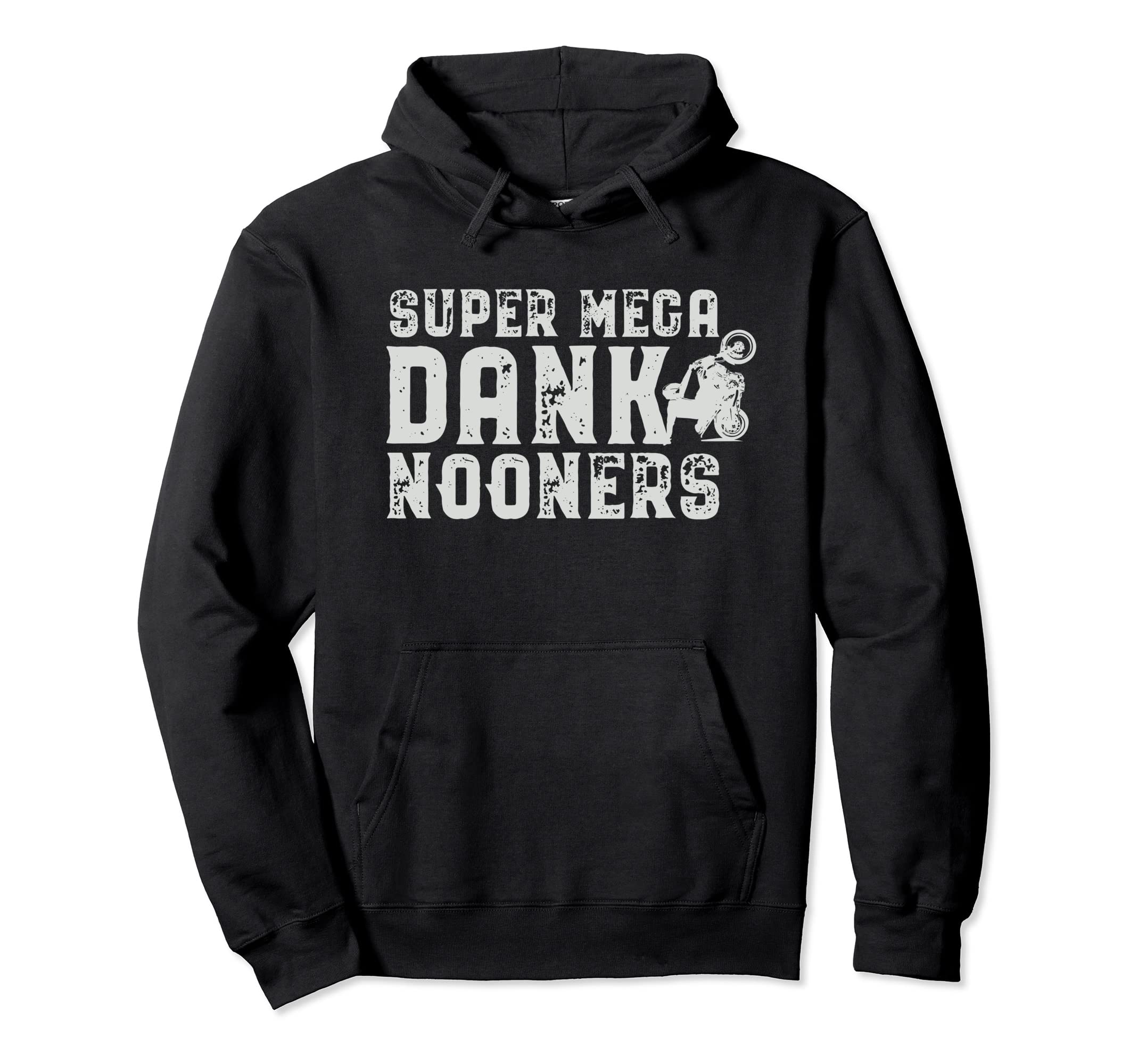Motorcycle Stunts Mega Dank Nooners Hoodie - Aesthetic Graphic Unisex - T-Shirt, Sweatshirt, Hoodie