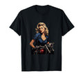 Pinup Biker Motorcycle Rider T-Shirt - Streetwear Style for Adults - T-Shirt, Sweatshirt, Hoodie