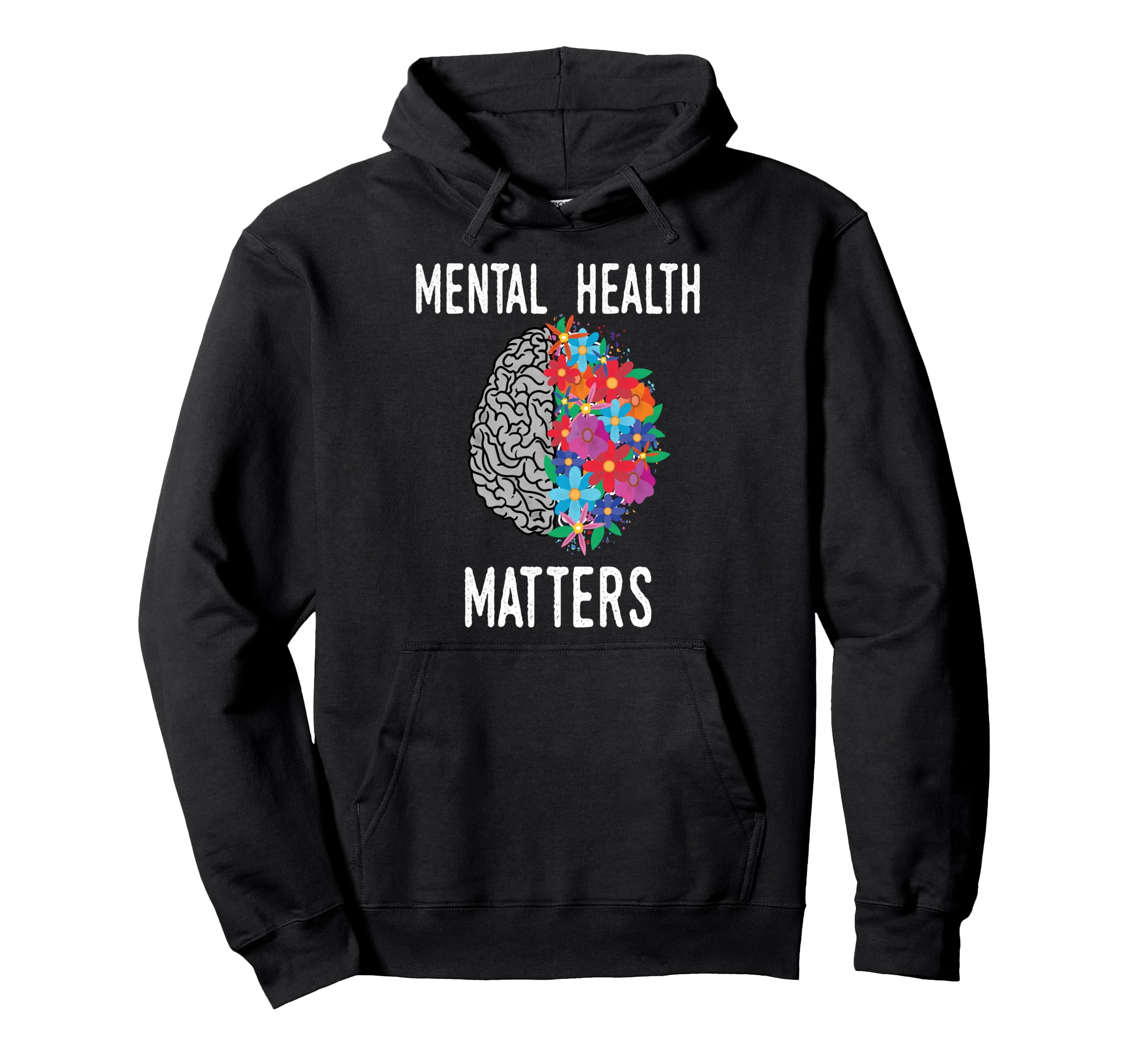 Mental Health Matters End Stigma Mental Hoodie - Unique Graphic Unisex - T-Shirt, Sweatshirt, Hoodie
