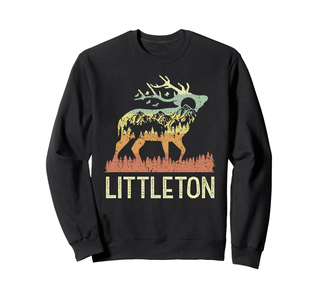 Littleton 70S 80S Nature Sweatshirt - Fun Novelty Design Unisex - T-Shirt, Sweatshirt, Hoodie