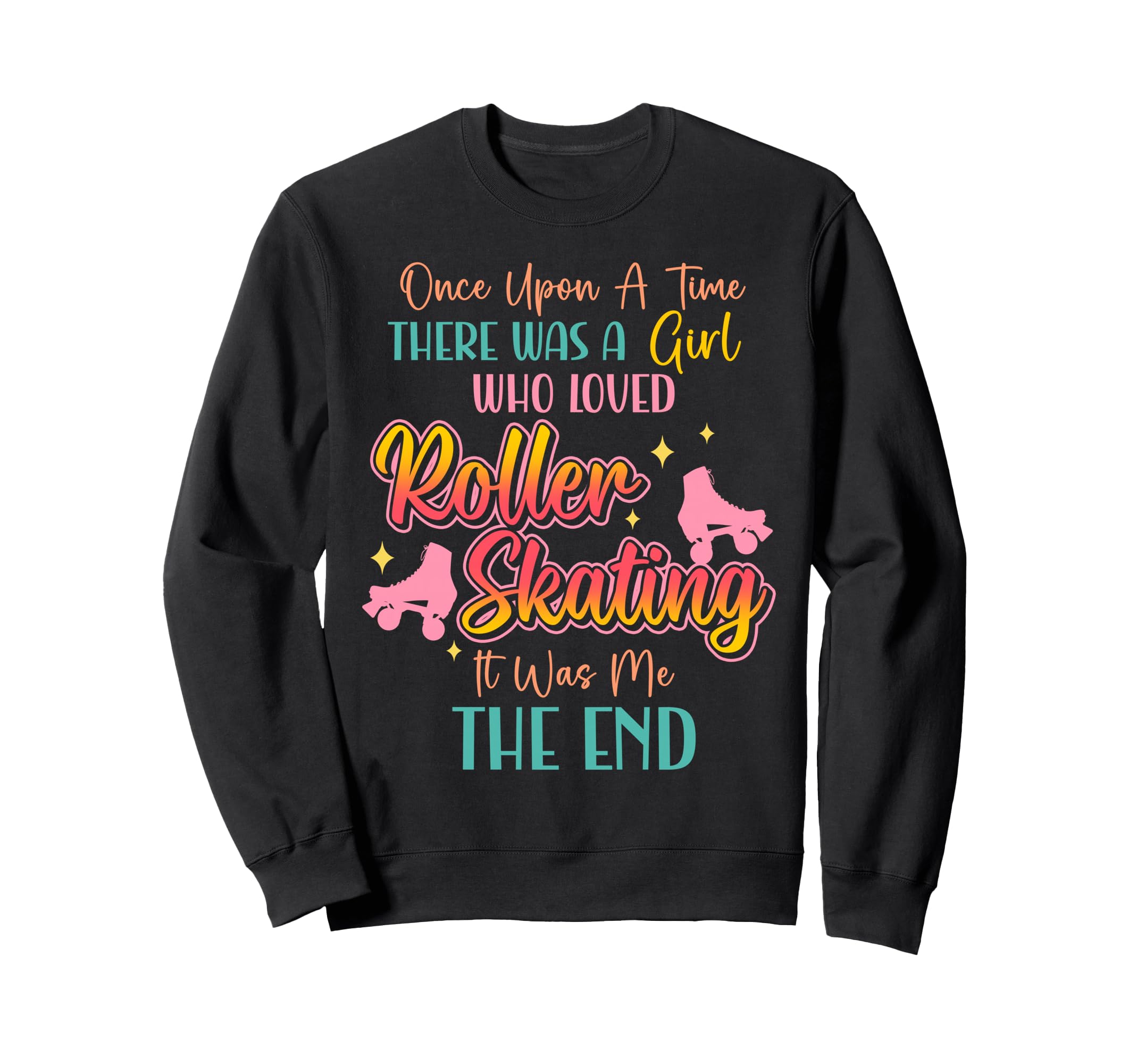 Roller Skating Skate 1970S Watercolor Sweatshirt - Minimalist Print Unisex - T-Shirt, Sweatshirt, Hoodie