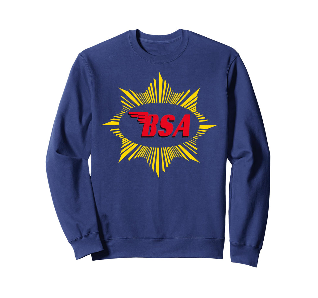 Bsa Motorcycle Logo Sweatshirt - Fun Novelty Design for Adults - T-Shirt, Sweatshirt, Hoodie