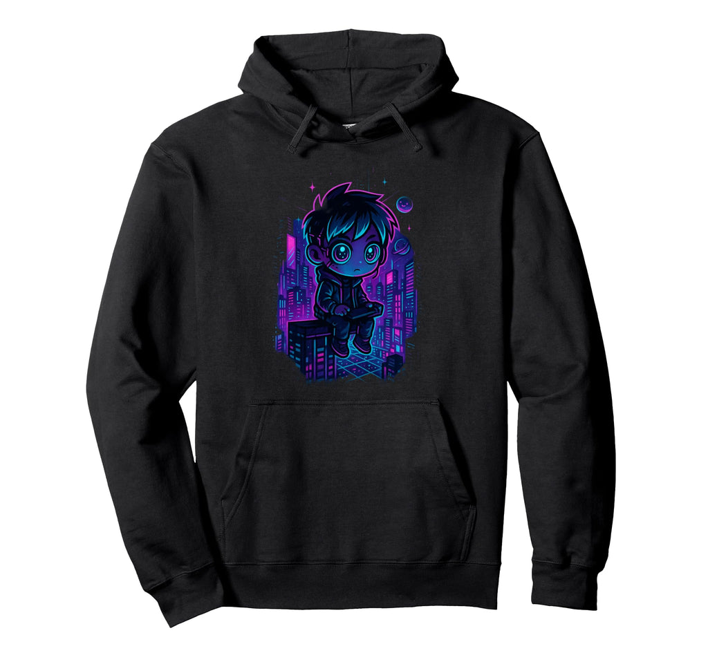 80S Synthwave Hoodie - Casual Everyday Wear Unisex - T-Shirt, Sweatshirt, Hoodie