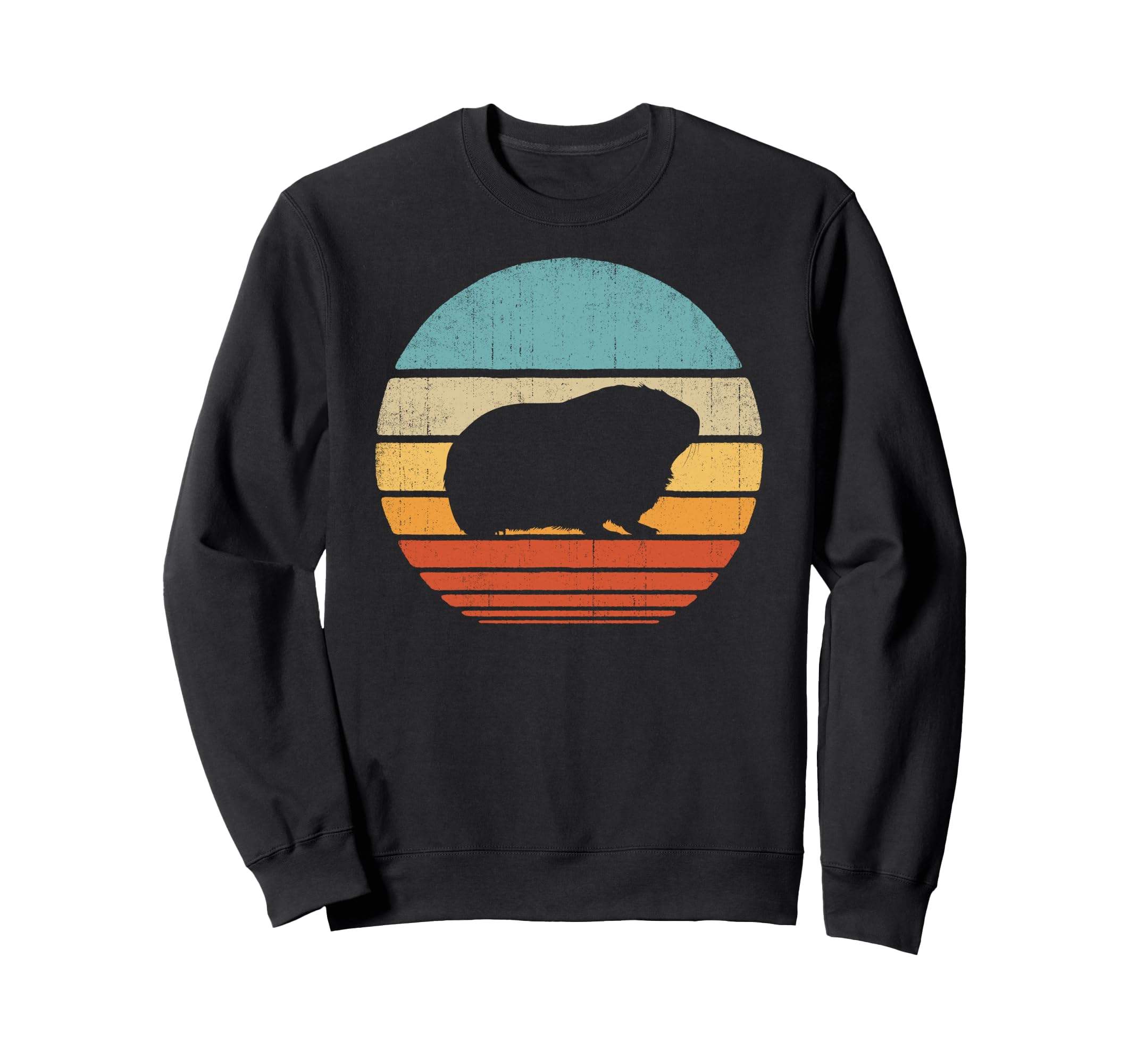 Guinea Pig 60S 70S Sunset Rodent Sweatshirt - Streetwear Style Unisex - T-Shirt, Sweatshirt, Hoodie
