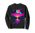 Vaporwave Solar System 80S Sweatshirt - Custom Art Print for Adults - T-Shirt, Sweatshirt, Hoodie